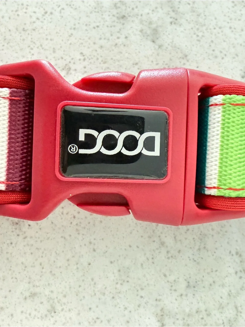 NWT-DOOG Neoprene Multicolored Stripe Scooby Collar - Large 16”-24”